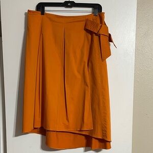 Elegant Orange Women's Skirt